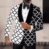 Exportação de roupas masculinas alta qualidade moda masculina casaco western único gola de manga longa para negócios terno com estampa personalizada
