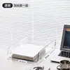 Caja de Almacenamiento Apilable para Escritorio de Oficina Organizador de Archivos Transparente Estante de Almacenamiento de Escritorio de Acrílico