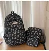 Nuevo Set de Mochila Escolar Impresa de Tres Piezas con Lazo para Estudiantes de Secundaria, Mochila Popular Ligera y Elegante