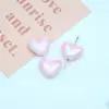 Acrílico Mabei Color Electroplateado UV Cuentas con Forma de Corazón Cuentas Hecho a Mano Accesorios DIY Cadena para Teléfono Móvil Material de Collar