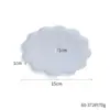 Molde de silicone para bandeja de mesa em forma de onda de resina cristalina DIY, moldes redondos de flor e fruta de três camadas, grandes, médios e pequenos