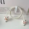 Cubierta Protectora para Cable de Datos para Cargador Apple de 20W, Dibujos Animados, a Prueba de Roturas para Cable de Carga de Teléfono Móvil