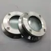 Suministro de fábrica espejo plano acero inoxidable sanitario tanque de presión normal brida superior espejo