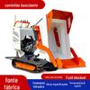Caminhão basculante de esteira totalmente hidráulico, mini caminhão basculante com elevador, pequeno caminhão basculante de esteira portátil com descarga frontal