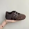 Zapatillas de Entrenamiento Alemanas de Lunares Retro para Niñas 2026 Primavera Otoño Nuevo Estilo Coreano para Niños Versátiles Zapatos Casuales Versátiles para Niños Medianos y Grandes