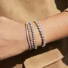Pulsera de Cadena de Tenis Redonda de Zirconia de Acero Inoxidable de Oro de 18K Wanxing, Joyería que No se Desvanece, Regalo del Festival del Bote del Dragón