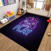 Alfombra de Sala de Estar de Amazon Transfronteriza Alfombra de Terciopelo de Cristal de Dibujos Animados para Videojuegos Resistente a Manchas Lavable Felpudo Soporta Venta al por Mayor