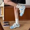 Zapatos de Entrenamiento Agande Estilo Retro Popular con Suela Plana Elevadora Interior de Falda para Mujer 2025 Nuevos Zapatillas Casuales de Verano Suave