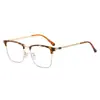 Gafas de Sol Cuadradas de Media Montura Moda Europea y Americana Unisex Metal de Alta Gama Retro Gafas de Sol Transfronterizas de Caballero