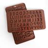 Cross-border Inglês letras silicone molde de chocolate mini fondant molde molde de chocolate DIY cake acessórios