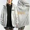 Sudadera con capucha y cremallera tipo cárdigan Arirang World Tour Jungkook Estilo Otoño e Invierno Holgada Estilo Callejero Sudadera tipo cárdigan para fans