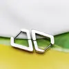 Pendientes geométricos de acero de titanio directo de fábrica, múltiples estilos disponibles, unisex, pendientes y tachuelas versátiles en stock