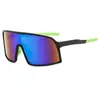 Gafas de Sol Deportivas de Marco Grande Transfronterizas Europeas y Americanas con Recubrimiento de Colores y Antirreflejantes para Ciclismo, Carrera al Aire Libre y Montañismo