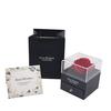 Caja de cajón acrílica caja de regalo rosa de franela individual caja para anillos aretes collar caja de regalo para novia