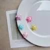 Dulce Japonés Doble Brillo Estrella de Cinco Puntas Accesorios de Resina DIY Pegamento de Crema Pinza para el Cabello Llavero Crocs Bolsa Funda para Teléfono