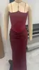 Nuevo vestido largo con pliegues de espina de pescado, tubo de cintura multicolor cruzado ins europeo y americano, pecho descubierto, hombros descubiertos, cadera ceñida