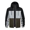 Chaqueta con capucha cortavientos nueva para hombre Otoño/Invierno 2026, Abrigo de moda versátil con cuello alto, Sudadera con capucha de cuello alto simple para hombre