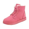Nuevas Botas de Nieve de Invierno 2026 para Mujer, Botines Cortos, Zapatos Cálidos de Algodón, Zapatos de Algodón con Cordones Estilo Coreano para Estudiantes, Venta al por Mayor desde el Fabricante para Mujeres