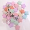Patch de Botão de Estrela de Cinco Pontas de Tecido Simples Patch para Grampo de Cabelo Infantil Feito à Mão Acessórios para Capa de Celular Fivela de Sapato