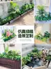 Plantas Verdes de Simulación Paisajismo Plantas en Maceta Decoración de Interiores Bonsái Escaparate Paisajismo Debajo de las Escaleras Entrada Paisajismo Árbol de Simulación