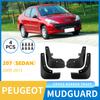 Comercio Exterior Transfronterizo Adecuado para Peugeot 207 2009-2013 Modificación de Cuero para Guardabarros de Neumáticos de Coche