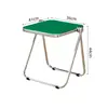 Mesa de Café Pequeña Plegable Transparente de Acrílico, Mesa Lateral Gruesa Simple para Sofá del Hogar, Mesa de Esquina, Mesa Nórdica de Lujo Ligero del Río Yangtze