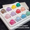 Listras Circenses Coração Coração Glitter DIY Colar Pulseira Brincos Joias Retrô Colorido Infantil Feito à Mão Contas Feitas à Mão