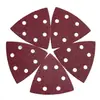 Venta Caliente Transfronteriza 93*93*93cm 6 Agujeros Triangular Terciopelo Arena Roja Lija de Alto Rendimiento Tela de Lija