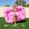 Cama flotante inflable transfronteriza Incheng para piscinas, cama acuática para adultos, bañera de césped, cama reclinable con respaldo, piscina para tomar el sol, bote flotante para exteriores