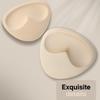 Almohadilla de Seno Ampliada Autoadhesiva Invisible Engrosada Almohadilla Triangular para el Seno Forma de Corazón de Durazno Almohadilla de Esponja Push-Up Femenina Natación