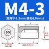 SO-M2M3M4M5M6M8 Remache Hexagonal Galvanizado de Agujero Pasante Placa de Presión Tuerca de Chapa Columna Espárrago de Acero al Carbono