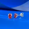 Nuevos Pendientes Pequeños Ovalados de Plata S925 5*7mm de Cultivo Mujing, Moda Versátil Simple Estilo Ins, Modelo Transfronterizo para Transmisión en Vivo
