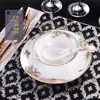 Phnom Penh Lago Oeste Vajilla Nuevo Estilo Chino Configuración de Mesa de Hotel Cerámica Comedor Restaurante Platos de Cocina Tazones de Arroz Tazas de Té Platillos Porcelana de Hueso