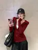 Jaqueta com capuz slim fit para mulheres, novo estilo coreano de primavera e outono, moletom casual justo no ombro direito, top fino para yoga com ajuste na cintura