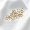 Retención de color oro de 14K al por mayor anillo abierto de flor hecho a mano anillo único pulsera DIY collar aretes joyería anillo de conexión accesorios