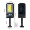 Luz Solar para Calle, Luz Exterior para Jardín, Luz de Pared con Sensor de Movimiento Corporal, Luz de Carretera Integrada Impermeable Cob, Ahorro de Energía Solar