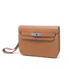 Nuevo Bolso Kelly de Piel de Vaca con Huella de Mano Unisex Bolso Messyman Bolso de Hombro para Mujer Bolso Sobre Bolso de Cuero Genuino de Axila
