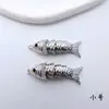 Cobre Chapado en Oro Alta Retención de Color Actividad de Buena Suerte Colgante de Carpa Hecho a Mano con Cuentas Material para DIY Pulsera Collar Accesorios de Joyería