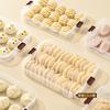 Caja para Almacenar Empanadillas Caja para Empanadillas para Refrigerador Caja para Congelar Grado Alimenticio Empanadillas Caóticas Caja para Congelación Rápida Bandeja de Mano