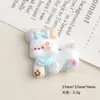 Accesorios de Resina DIY de Dibujos Animados Joyería Perro Lindo Pasador Funda para Teléfono Móvil Hebilla de Zapato Llavero Colgante Accesorios