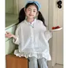 Camiseta de Manga Corta para Niñas Little Red Fish Verano 2026 Nuevo Estilo para Niñas Mayores Camiseta Ligera de Muñeca Parte Superior de Conjunto Padre-Hijo