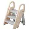 Escada dobrável para lavar as mãos do bebê, degraus infantis, pedal elevatório para lavar o rosto e os pés, banquinho para mesa de lavagem de bebês