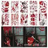 Adesivos de morcego de Halloween de fábrica adesivos de parede decorações janela de vidro adesivos de morcego eletrostáticos PVC layout de cena