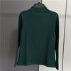 W6645! Camiseta básica feminina macia e elástica para outono e inverno, combina com tudo, justa, para usar por baixo, produtos Pinduoduo