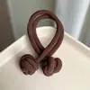 Corda de cabelo rosa dopamina para rabo de cavalo alto artefato anti-queda botão de nó corda de cabelo elástico alto elástico de cabelo grosso
