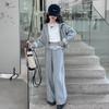 Traje para Niña Primavera y Otoño 2025 Nuevo Estilo Moda Infantil Niñas de Edad Media y Mayores Sudadera Casual de Encaje Conjunto de Dos Piezas