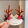 Pinzas para el Cabello de Navidad con Astas de Reno, Lindos Accesorios para el Cabello de Dibujos Animados para Niños, Regalo de Navidad para Cabello Rebelde