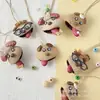 Boneca de Casca de Fruta Acabada, Pingente Fofo e Peculiar, Mesmo Estilo dos Blogueiros Populares do Tiktok e Xiaohongshu, Produto Acabado de Boneca de Vagem DIY