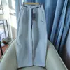 Pantalones de Chándal Casual Elásticos de Cintura Alta para Otoño e Invierno con Bordado de Pony y Puños con Cordón para Mujer 10912