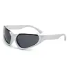 Gafas de sol de diseño hueco estilo europeo inspiradas en la tecnología para mujer, a la moda, individuales, estilo 'hot girl', versátiles, geniales, para posar